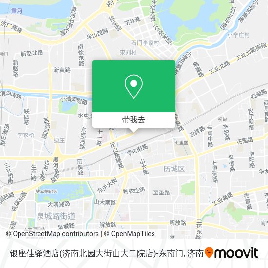 银座佳驿酒店(济南北园大街山大二院店)-东南门地图
