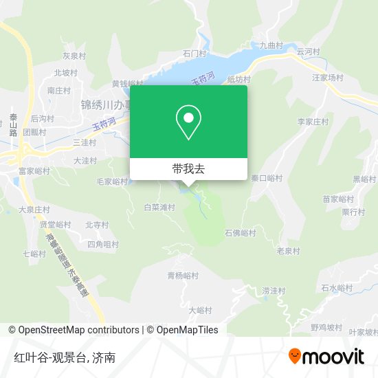 红叶谷-观景台地图