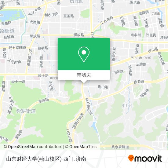 山东财经大学(燕山校区)-西门地图