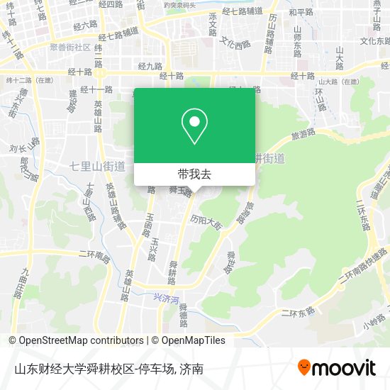 山东财经大学舜耕校区-停车场地图