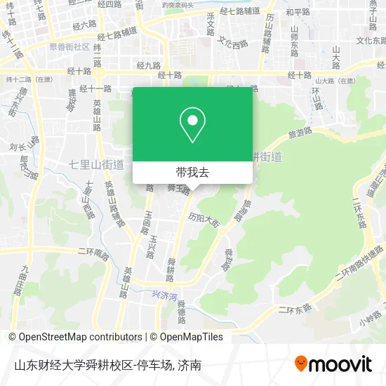 山东财经大学舜耕校区-停车场地图