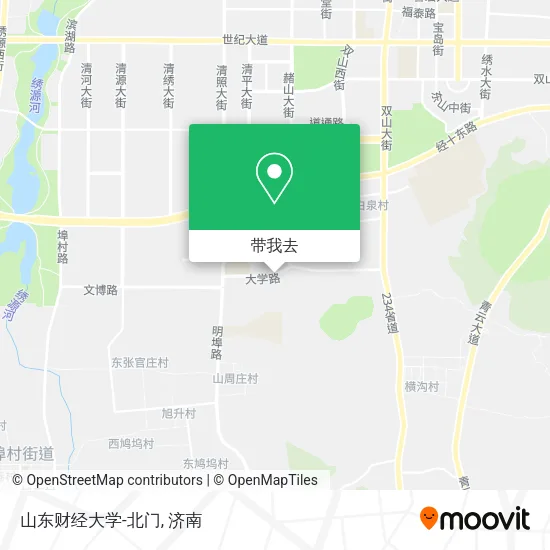 山东财经大学-北门地图