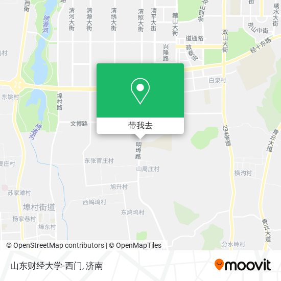 山东财经大学-西门地图
