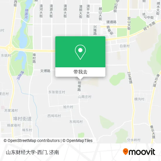 山东财经大学-西门地图