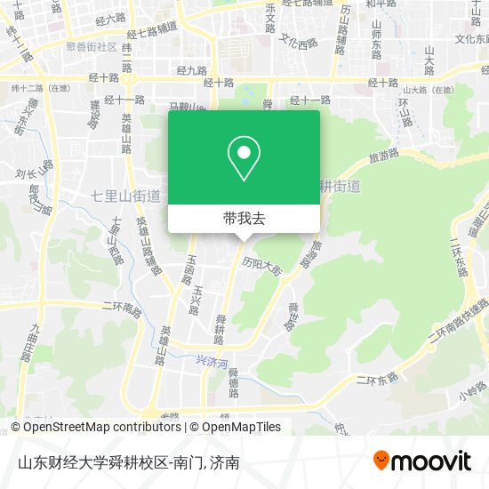 山东财经大学舜耕校区-南门地图