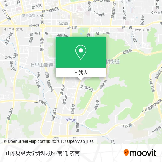 山东财经大学舜耕校区-南门地图