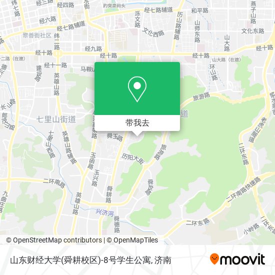 山东财经大学(舜耕校区)-8号学生公寓地图