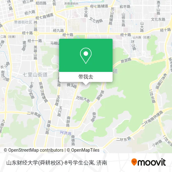 山东财经大学(舜耕校区)-8号学生公寓地图