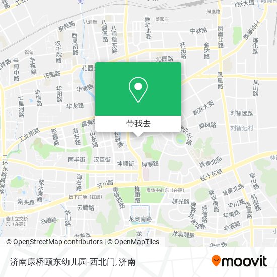济南康桥颐东幼儿园-西北门地图