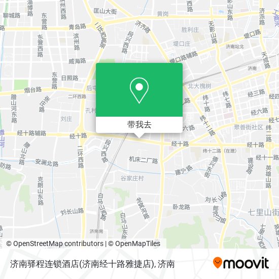 济南驿程连锁酒店(济南经十路雅捷店)地图