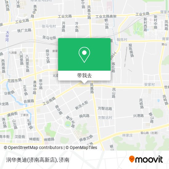 润华奥迪(济南高新店)地图