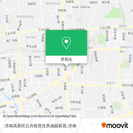 济南高新区公共租赁住房涵园新居地图