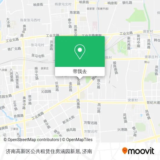 济南高新区公共租赁住房涵园新居地图