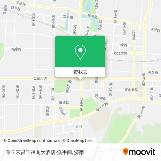 章丘宏昌千禧龙大酒店-洗手间地图