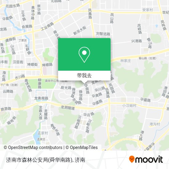 济南市森林公安局(舜华南路)地图
