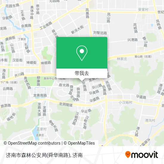 济南市森林公安局(舜华南路)地图