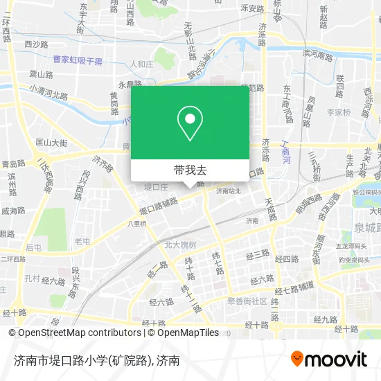 济南市堤口路小学(矿院路)地图