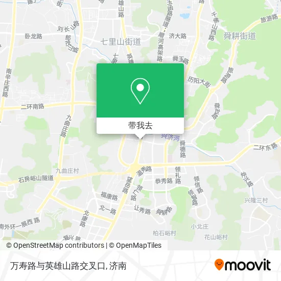 万寿路与英雄山路交叉口地图