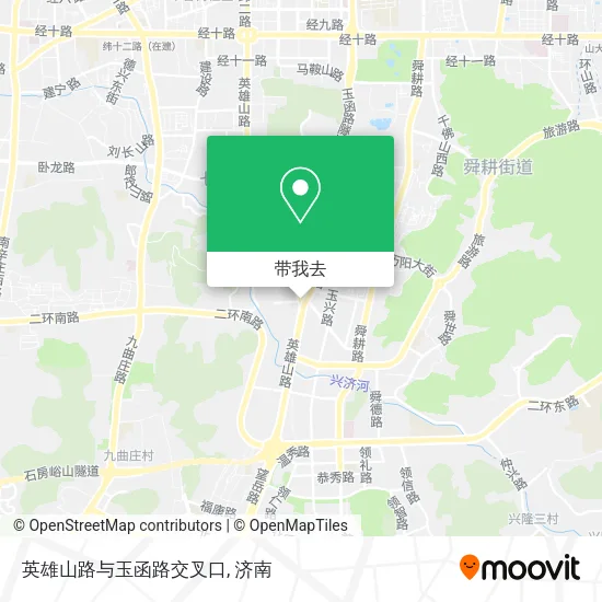 英雄山路与玉函路交叉口地图
