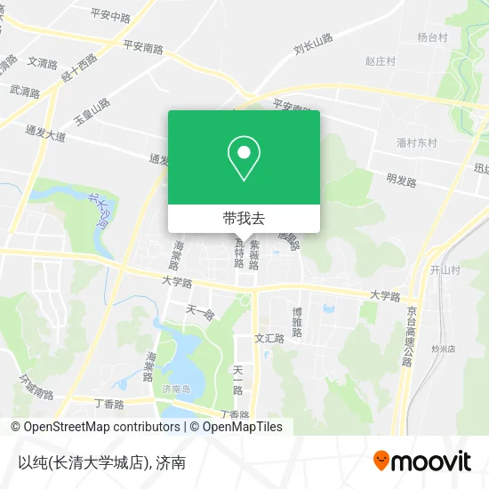 以纯(长清大学城店)地图