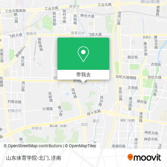 山东体育学院-北门地图