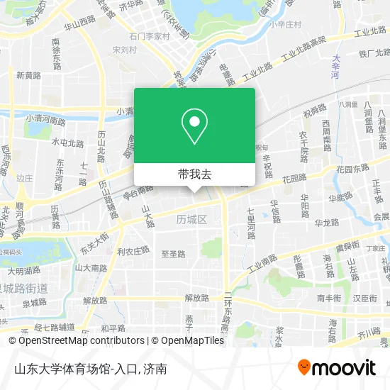 山东大学体育场馆-入口地图