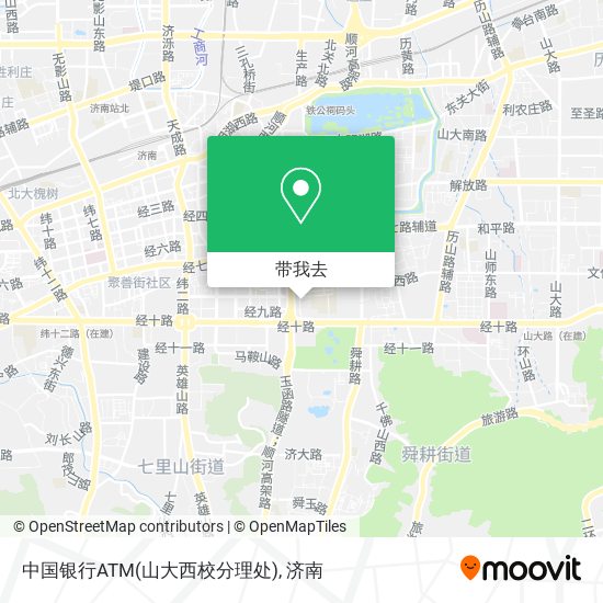 中国银行ATM(山大西校分理处)地图