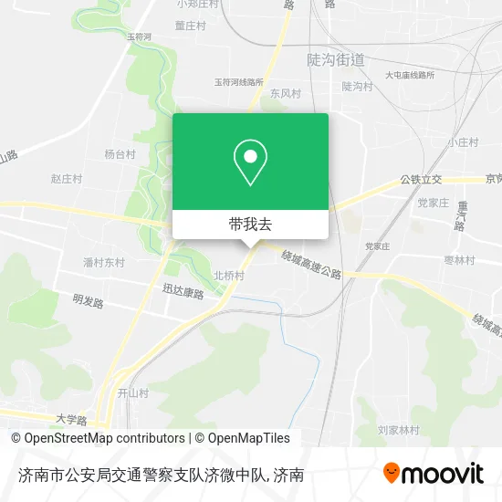 济南市公安局交通警察支队济微中队地图