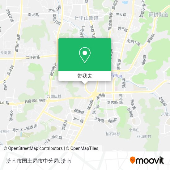 济南市国土局市中分局地图
