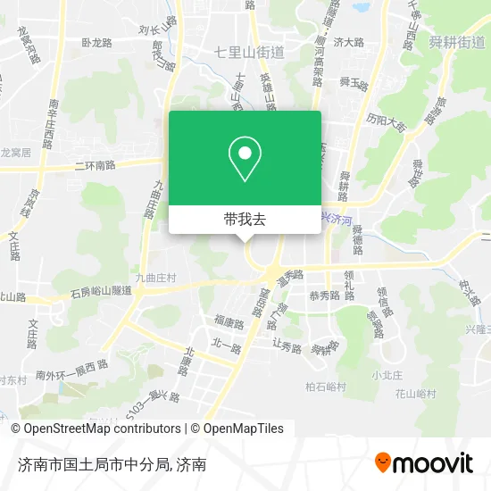 济南市国土局市中分局地图