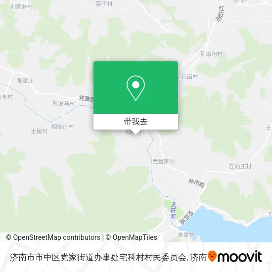 济南市市中区党家街道办事处宅科村村民委员会地图