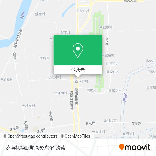 济南机场航顺商务宾馆地图