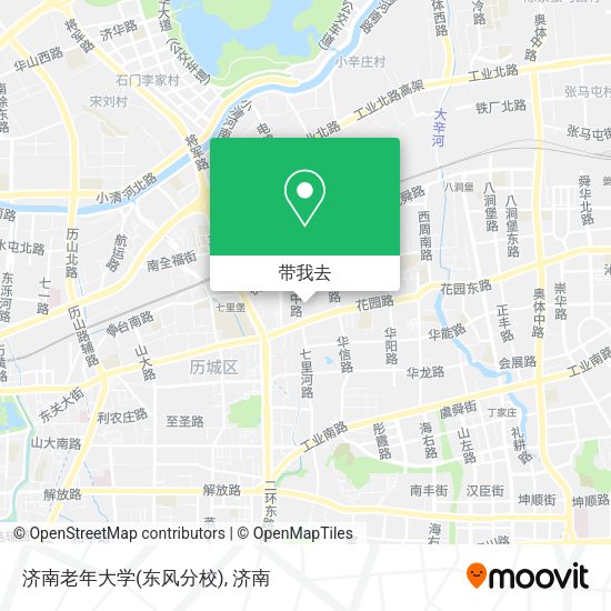 济南老年大学(东风分校)地图