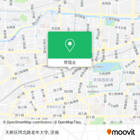 天桥区纬北路老年大学地图