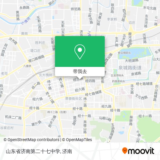 山东省济南第二十七中学地图