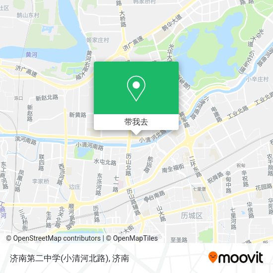济南第二中学(小清河北路)地图