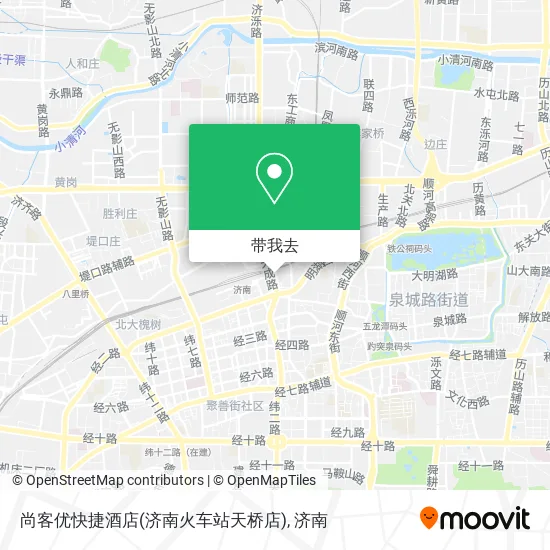 尚客优快捷酒店(济南火车站天桥店)地图