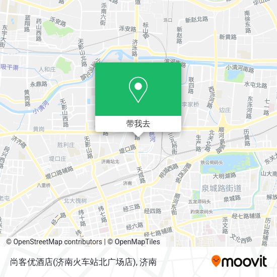 尚客优酒店(济南火车站北广场店)地图