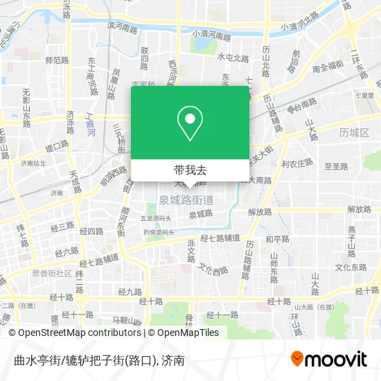 曲水亭街/辘轳把子街(路口)地图