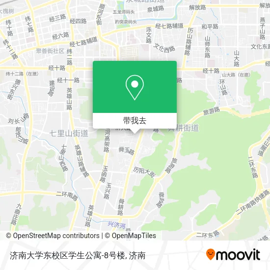济南大学东校区学生公寓-8号楼地图