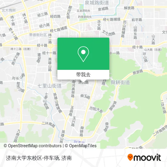 济南大学东校区-停车场地图