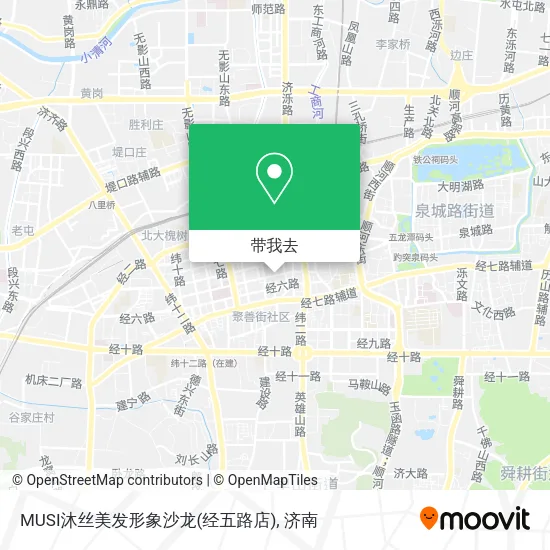 MUSI沐丝美发形象沙龙(经五路店)地图