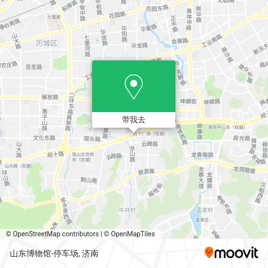 山东博物馆-停车场地图