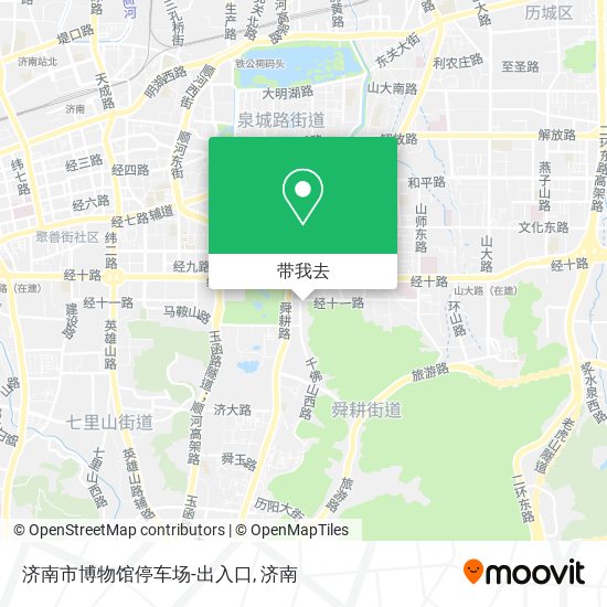 济南市博物馆停车场-出入口地图
