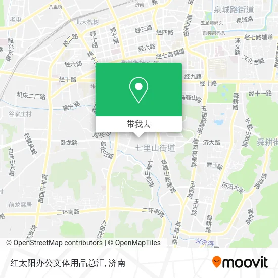红太阳办公文体用品总汇地图