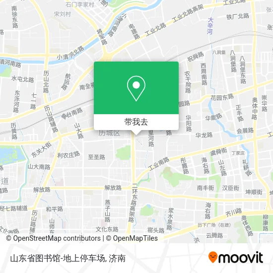 山东省图书馆-地上停车场地图