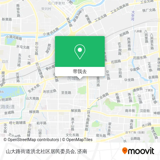 山大路街道洪北社区居民委员会地图