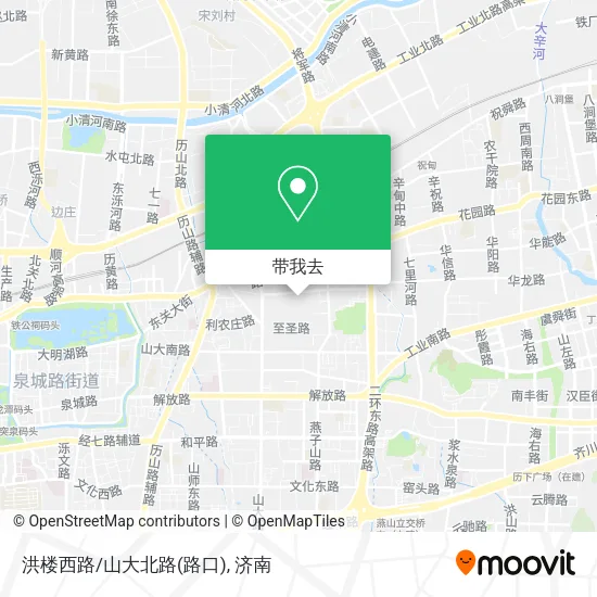 洪楼西路/山大北路(路口)地图