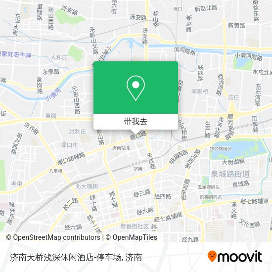 济南天桥浅深休闲酒店-停车场地图