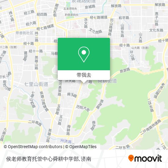 侯老师教育托管中心舜耕中学部地图